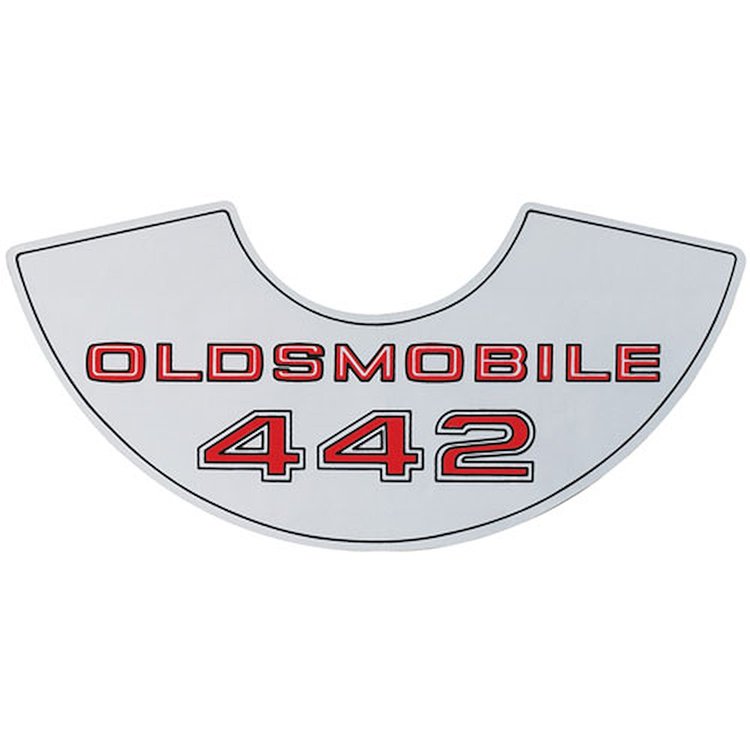 Decal 69-72 Cutlass Air Cleaner 442