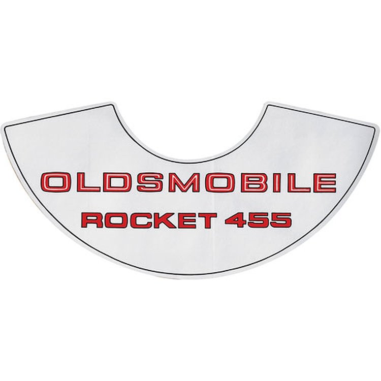 Decal 69-72 Cutlass Air Cleaner Rocket 455 4bbl