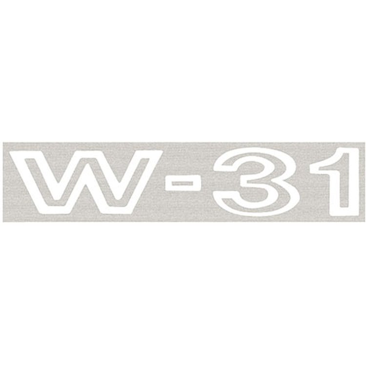 Decal 69 Cutlass Fender W-31 White