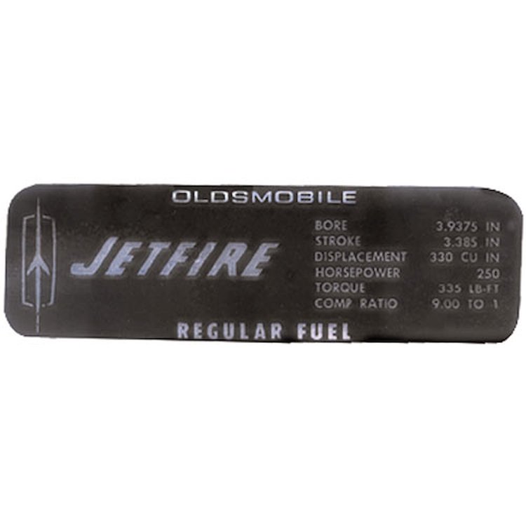 Decal 67 Cutlass Valve Cover 330 250HP