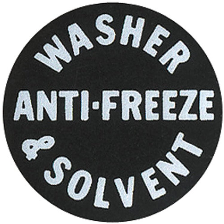 Decal 61-68 GM Bottle Cap Windshield Washer