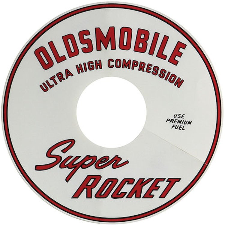 Decal 66-67 Cutlass Air Cleaner Super Rocket 4 bbl 11 Clear
