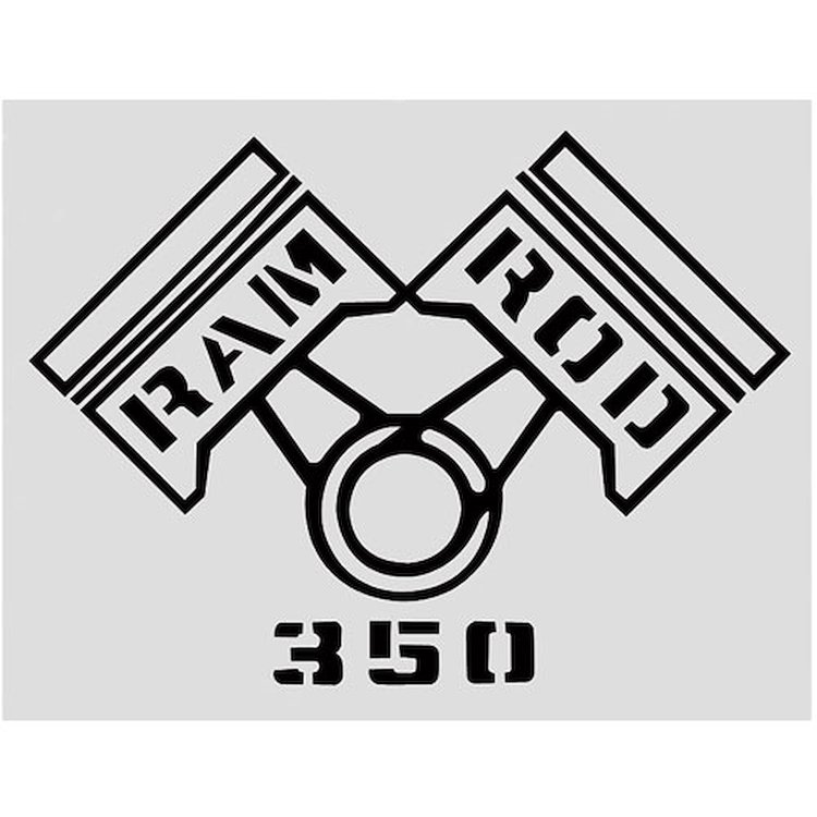Decal 69 Cutlass Fender Ram Rod 350 Black