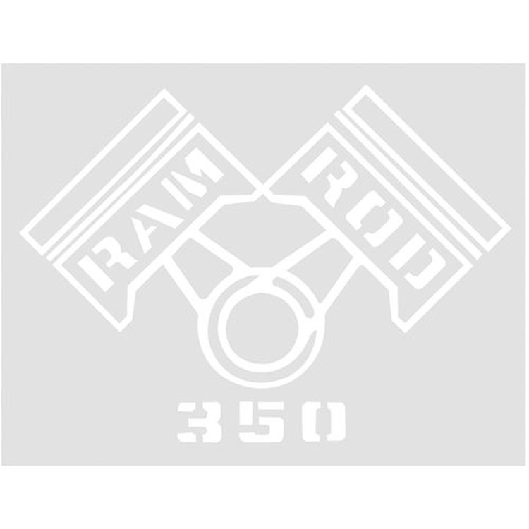 Decal 69 Cutlass Fender Ram Rod 350 White
