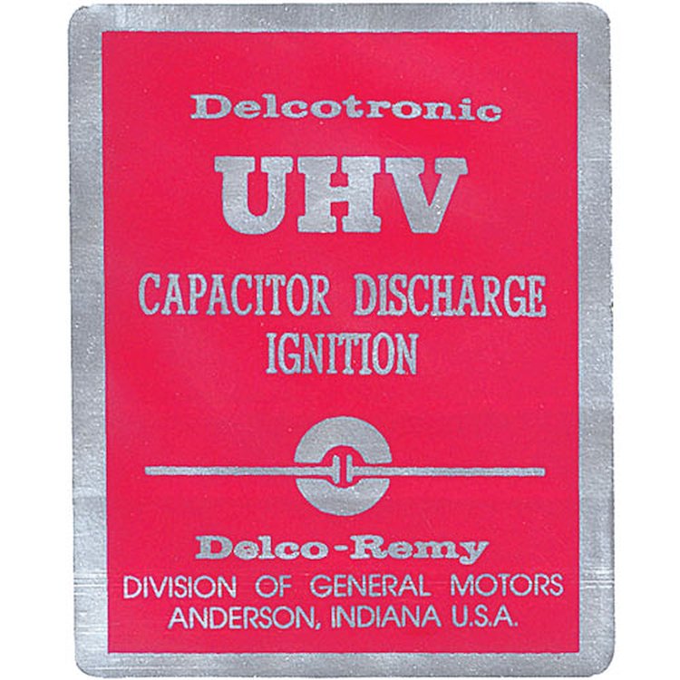 Decal 67-69 Cutlass UHV Ignition Capacitor Discharge