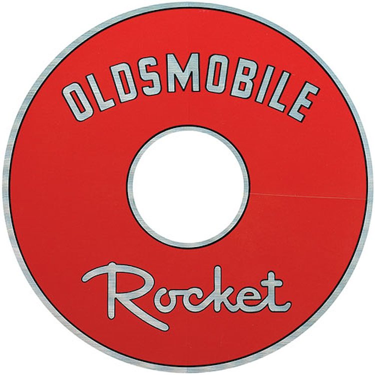 Decal 64 Cutlass Air Cleaner Rocket Red 7 1/2 Inch