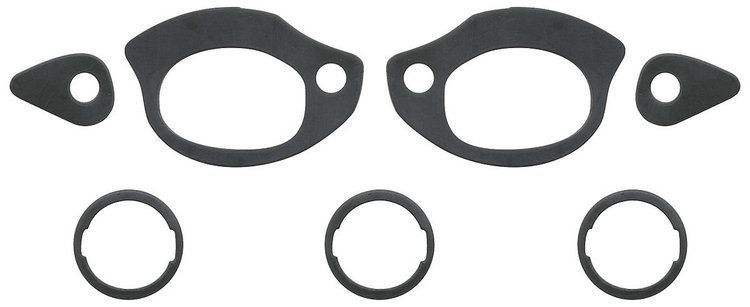 Door Handle & Lock Gasket Set for 1964-1972 GM A-Body [Rubber, 7-Piece Set]