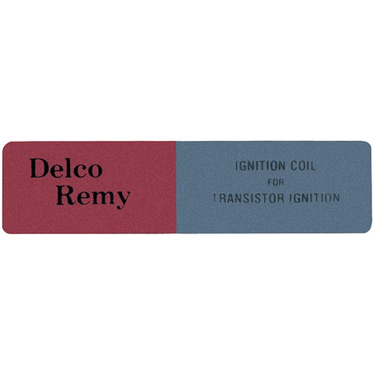 Decal 63-66 Pontiac Engine Compartment Transmission Ignition Coil