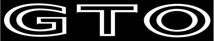 Decal 68-73 GTO Body GTO White