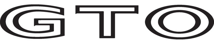 Decal 68-73 GTO Body GTO Black