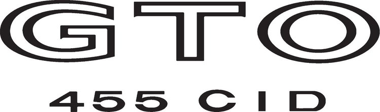 DT00172 Black Fender Decal for 1970-1973 Pontiac GTO