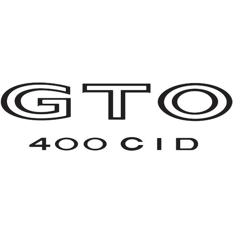 Decal 73 GTO GTO 400 CID Black