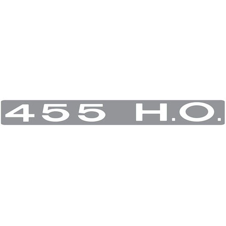 Decal 72 GTO Rear Spoiler 455 HO White