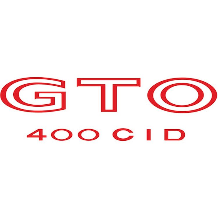 Decal 73 GTO GTO 400 CID Red