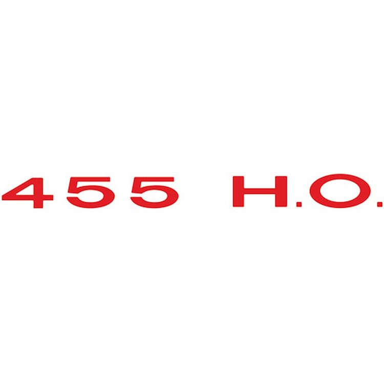 Decal 72 GTO Rear Spoiler 455 HO Red