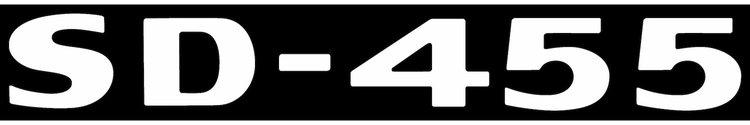 Decal 73 Pontiac Hood Scoop SD 455 White