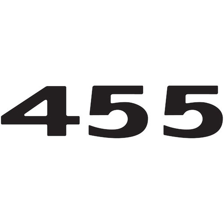 Decal 73 Pontiac Hood Scoop 455 Black