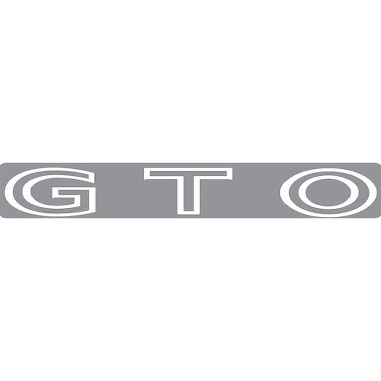 Decal 70-73 GTO Deck Lid GTO White