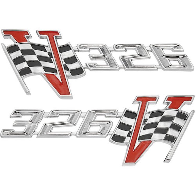 Emblem Fender 1964 Lemans 326 V Flag