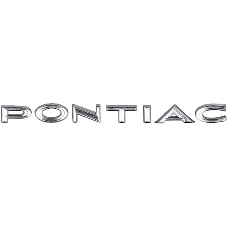 Emblem Header Letters 1967 Pontiac