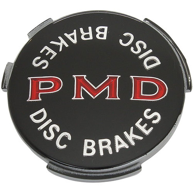 Insert Wheel Center Cap 1967-70 Pontiac Black W/ Red PMD Letters