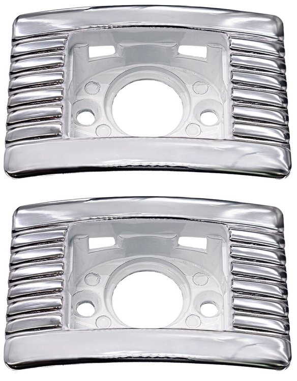 G200211-PR Bezel, Quarter Armrest Courtesy Light, 1962-72 Buick Convertible, Pair