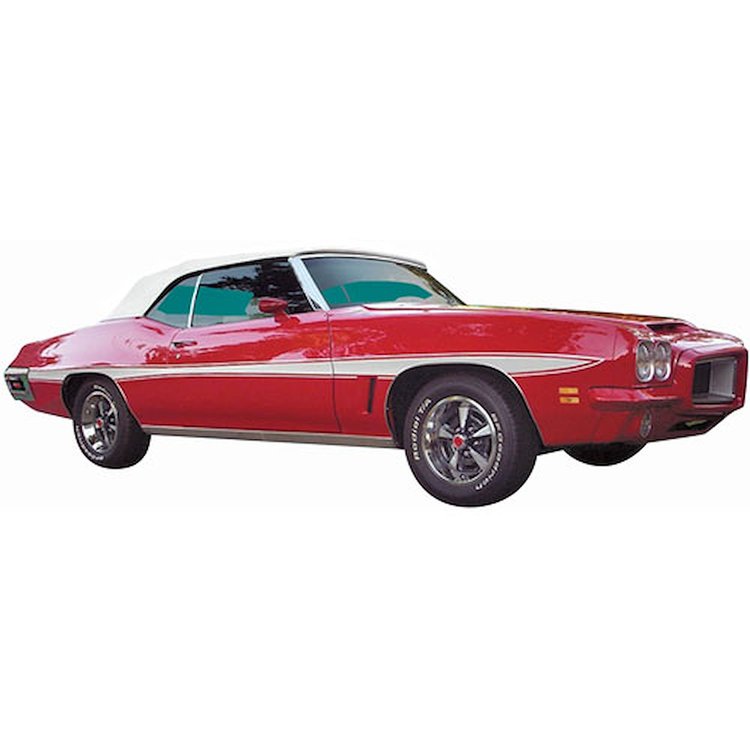 Decal 71-72 Lemans Body Stripe Kit D-98 Sword White