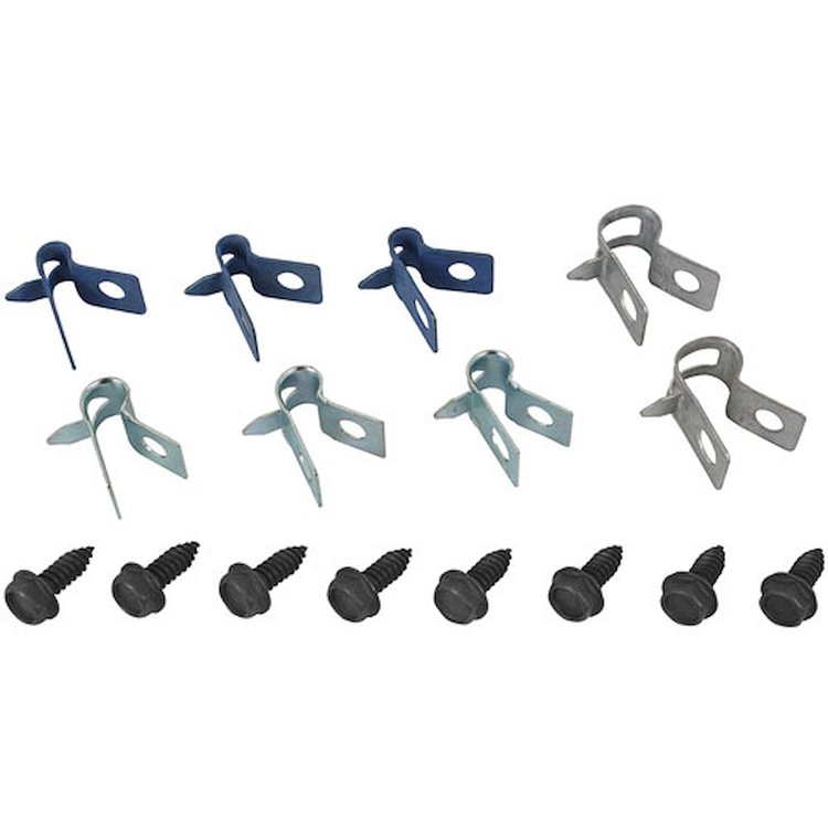 Clips Fuel Line 1971-72 1971-72 Pontiac 3/8 Original Style 16pcs
