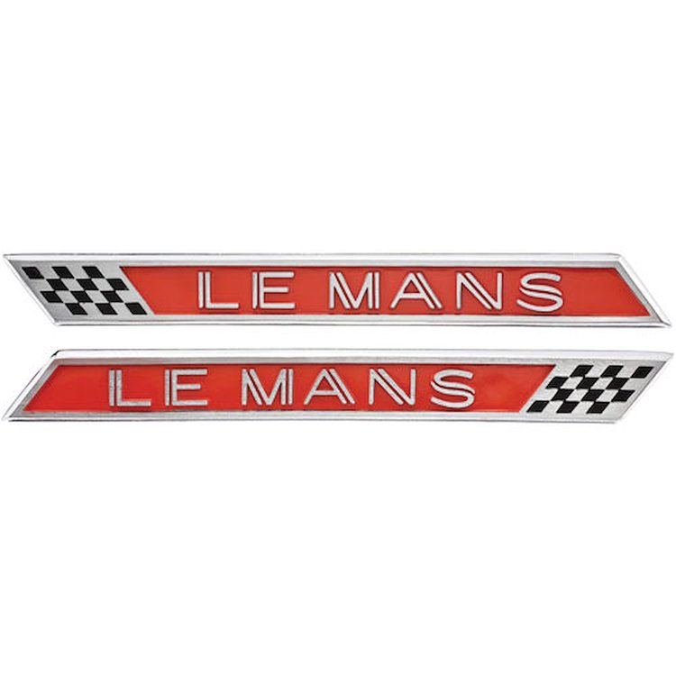 Emblems 63 LeMans Front Fender Pair