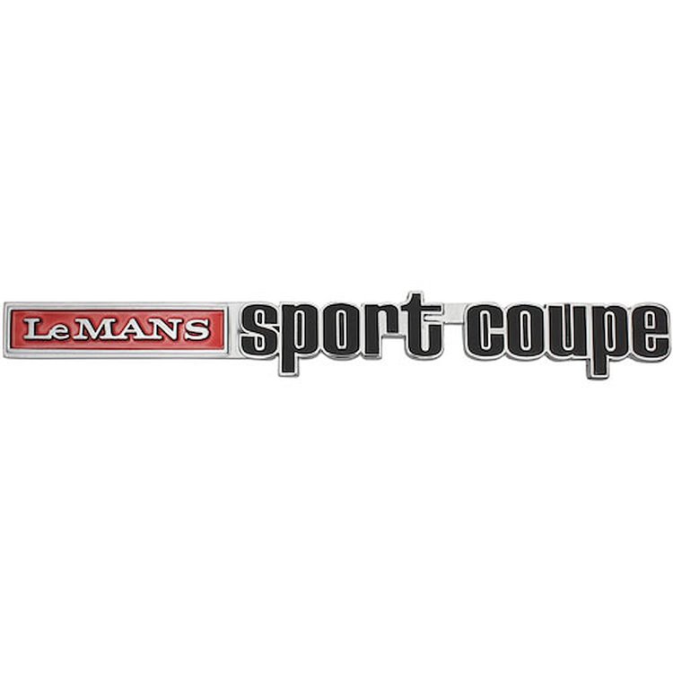 Emblem 73 LeMans Sport Coupe Trunk Lid