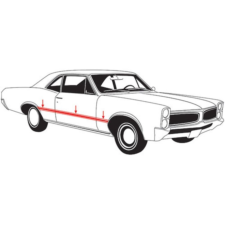 Decal 66 Lemans Body Stripe Kit Sprint