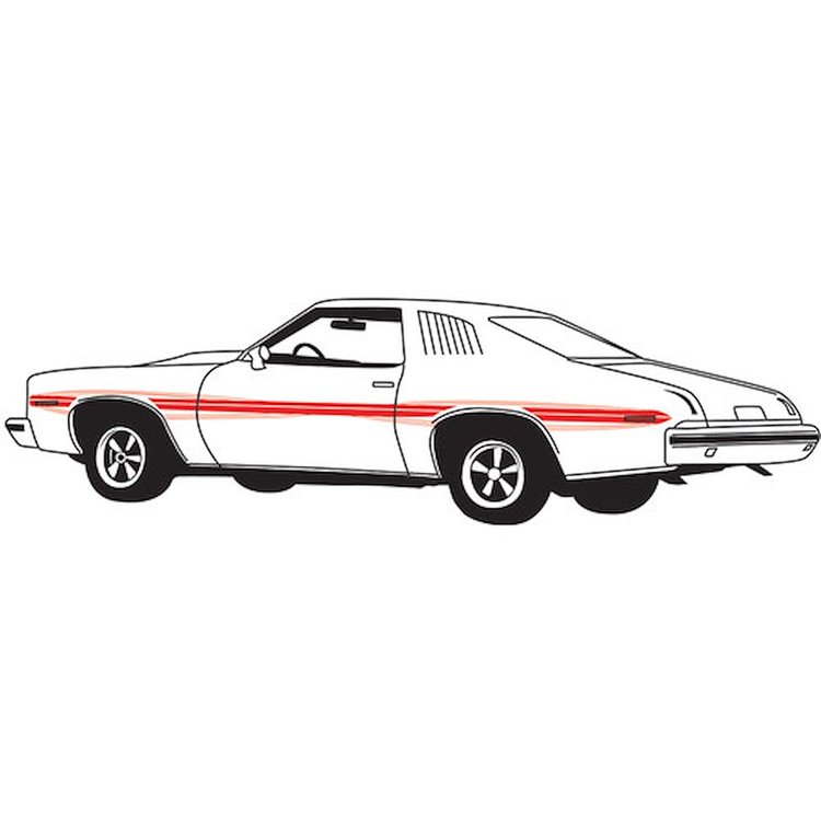 Decal 73-74 Lemans Body Stripe Kit GT
