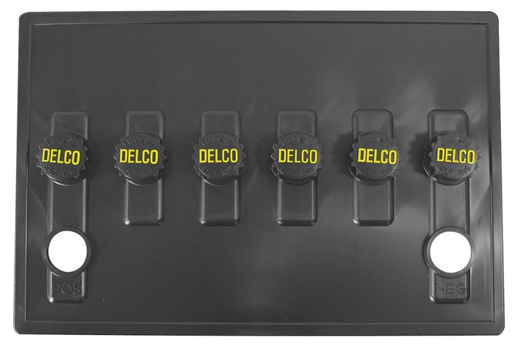Battery Cover for DC12 Top Post Battery [Delco Logo]