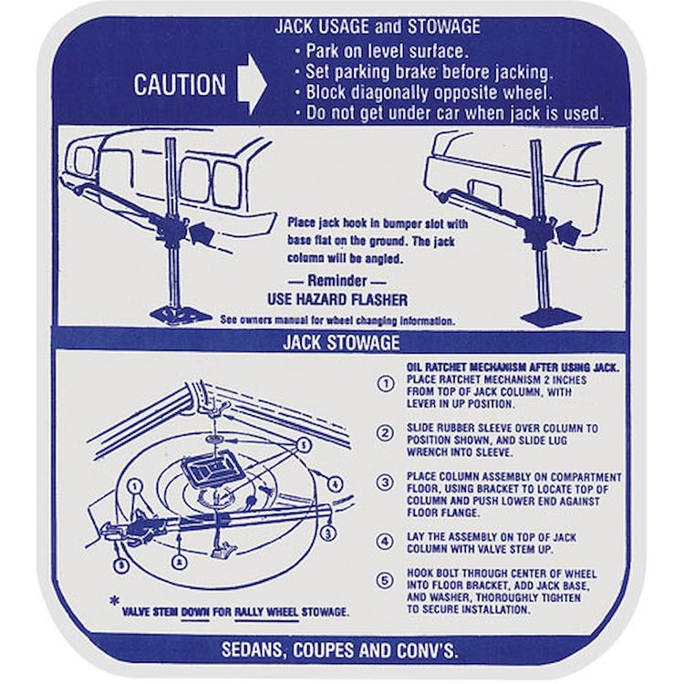 Decal 70 Grand Prix Jacking Instructions