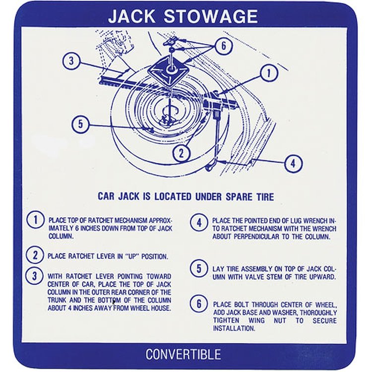 Decal 67 Bonneville Catalina Jack Storage Convertible
