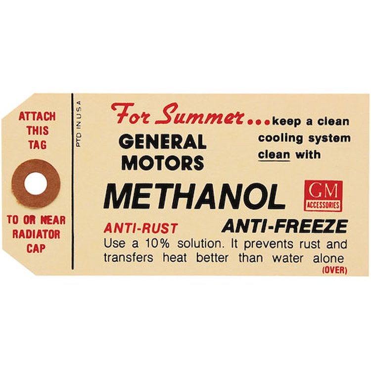 Tag 1959-60 Bonn/Cat Anti-Freeze Methanol