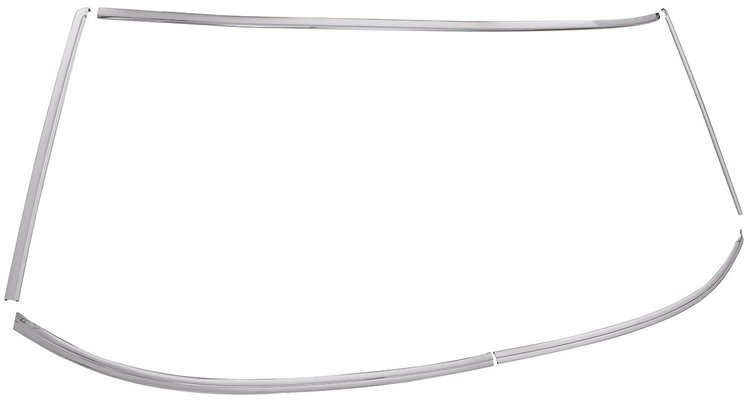 Front Windshield Reveal Moldings 1965-1968 Pontiac Bonneville/Catalina/Grand Prix 2-Door Hardtop
