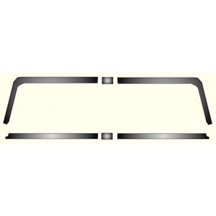 Interior Rear Window Headliner Seal Strip 1966-67 GM Pontiac GTO/LeMans/Tempest Sedan 4-Door