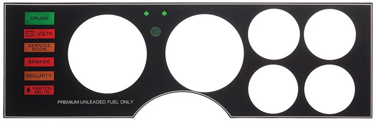 GN10104 Dash Applique, 1987 GNX