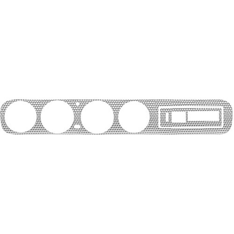Dash Insert Swirled Aluminum 1964 GTO w/o AC
