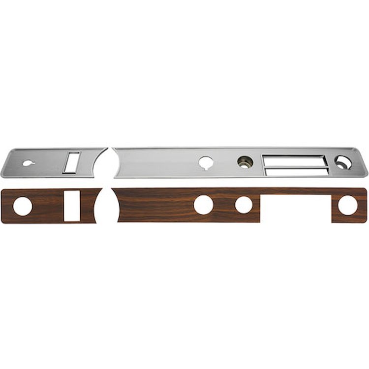 Insert Dash 1969 GTO Chrome w/ Woodgrain