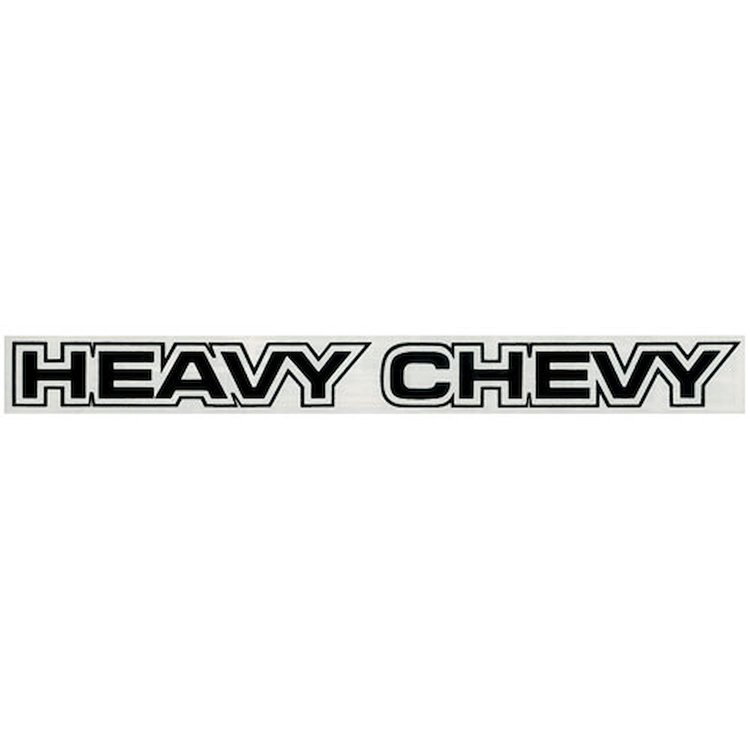 Decal 71-72 Chevelle Fender Heavy Chevy Black