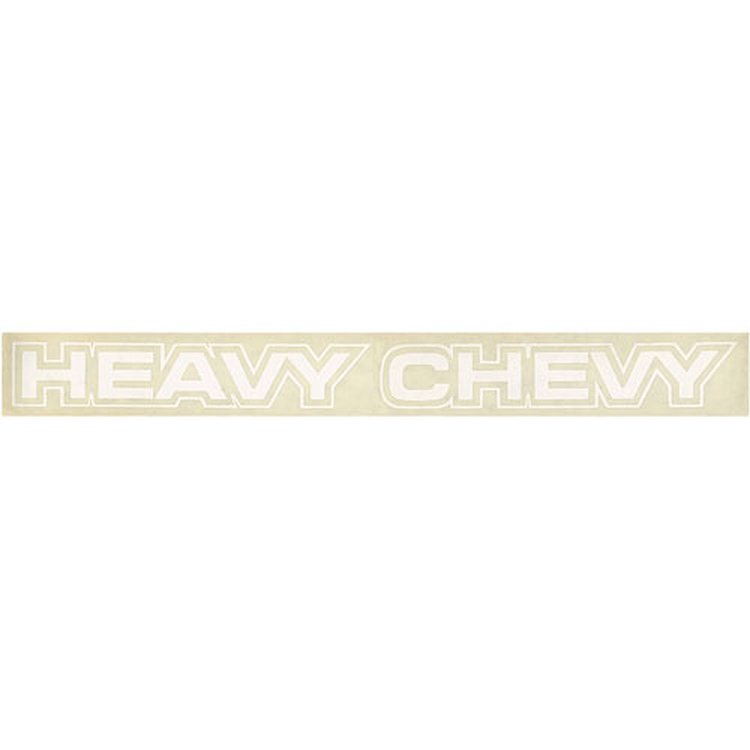 Decal 71-72 Chevelle Fender Heavy Chevy White