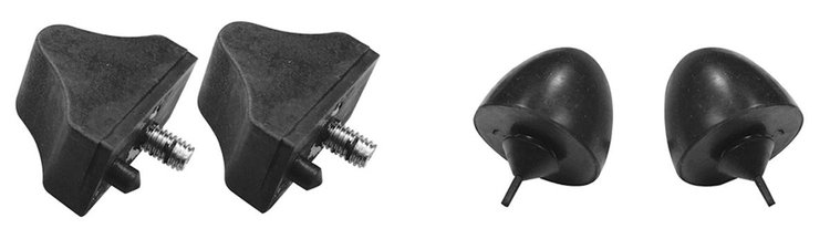 K40592 Rubber Bumper Kit, Control Arm, 1964-72 A-Body, Upper & Lower, 4 pc