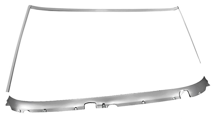 MOLDING SET FRONT WINDOW