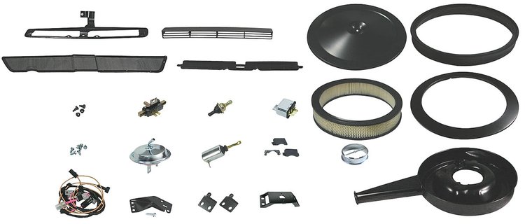 COWL INDUCTION KIT BLACK