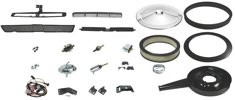 COWL INDUCTION KIT CHROME
