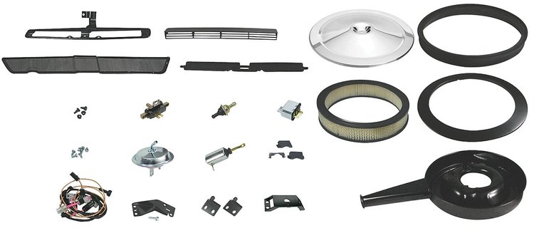 COWL INDUCTION KIT CHROME