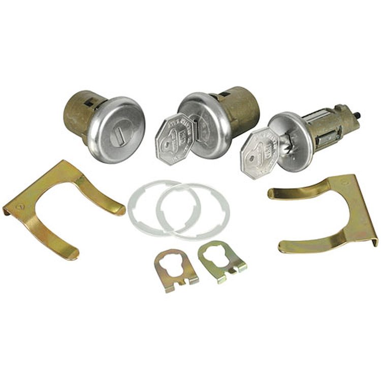 Lock Set Ignition/Doors 1969-78 GM Original Style Keys
