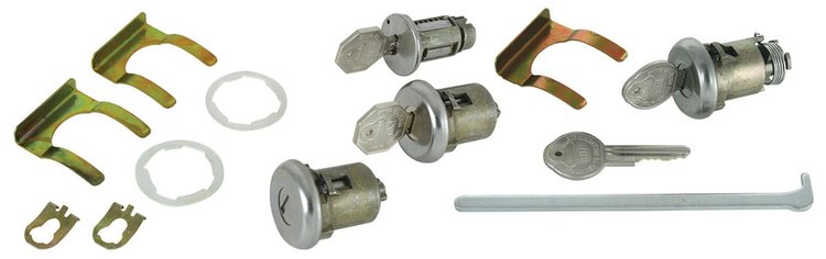 Lock Set Ignition/Doors/Trunk 1961-1964 Pontiac Bonneville, Catalina, Grand Prix